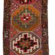 Herki vintage wool hallway rug, 310 x 83 cm