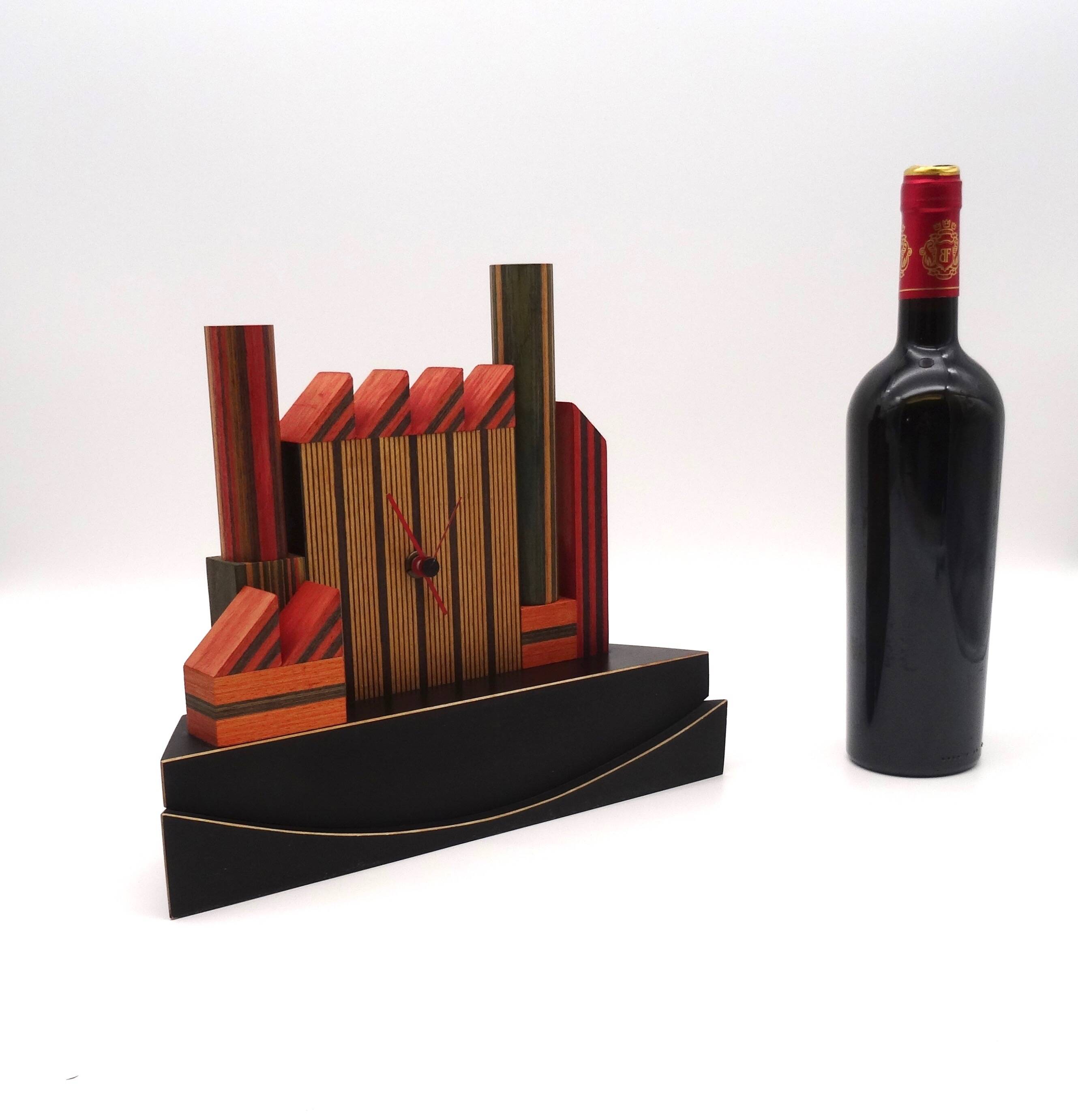 80s Postmodern memphis age Desk Clock by Pirondini