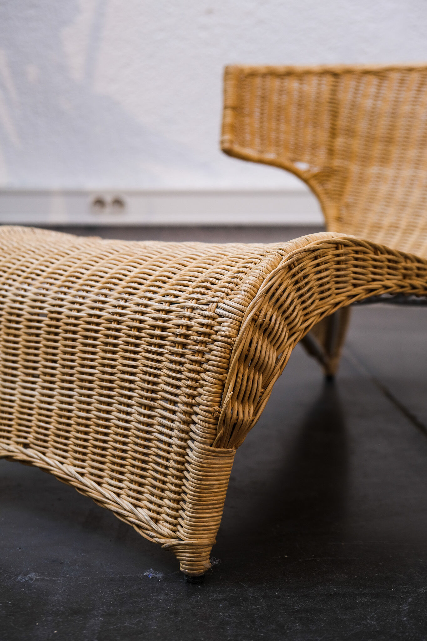 Rattan chaise longue Monika mulder