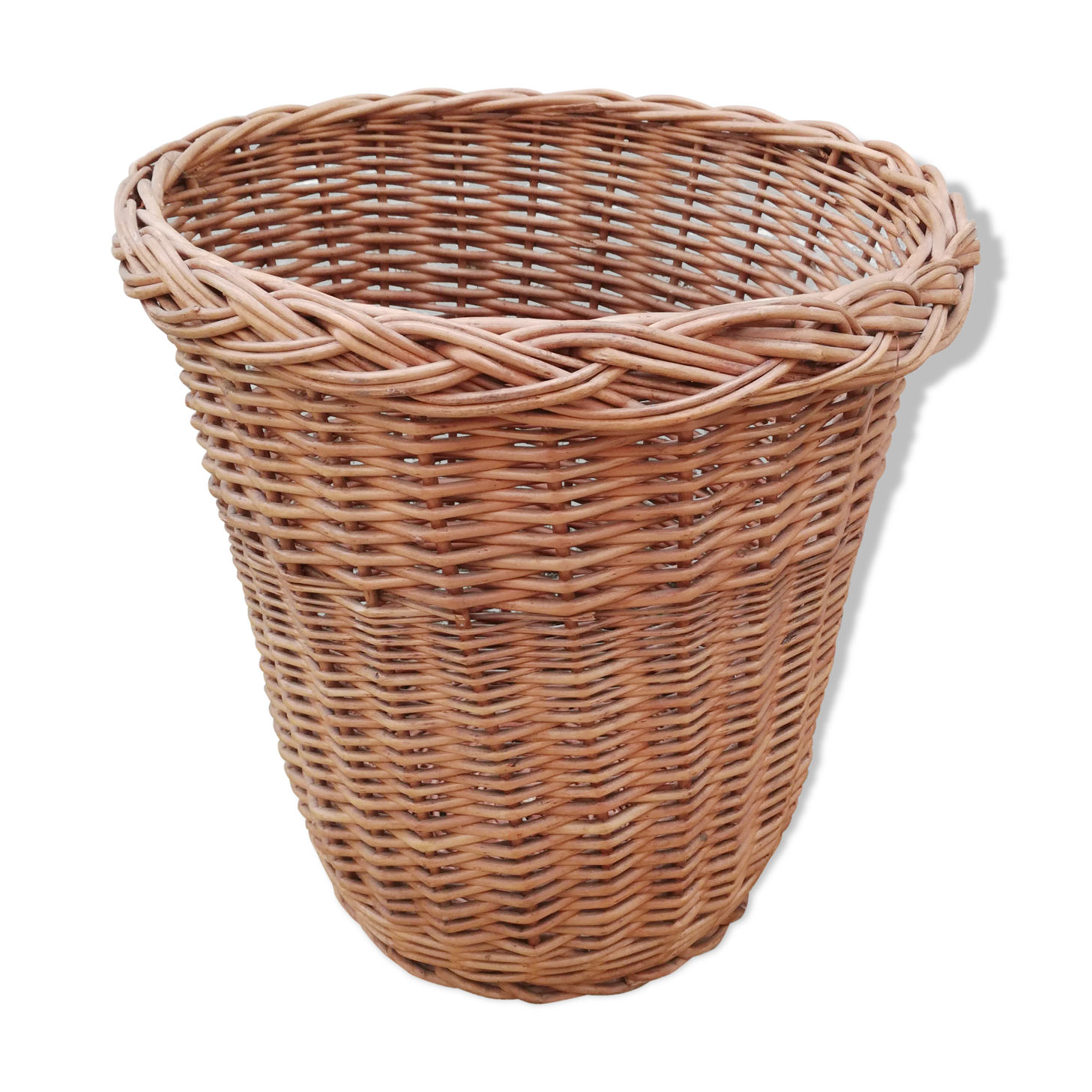 Corbeille en osier vintage