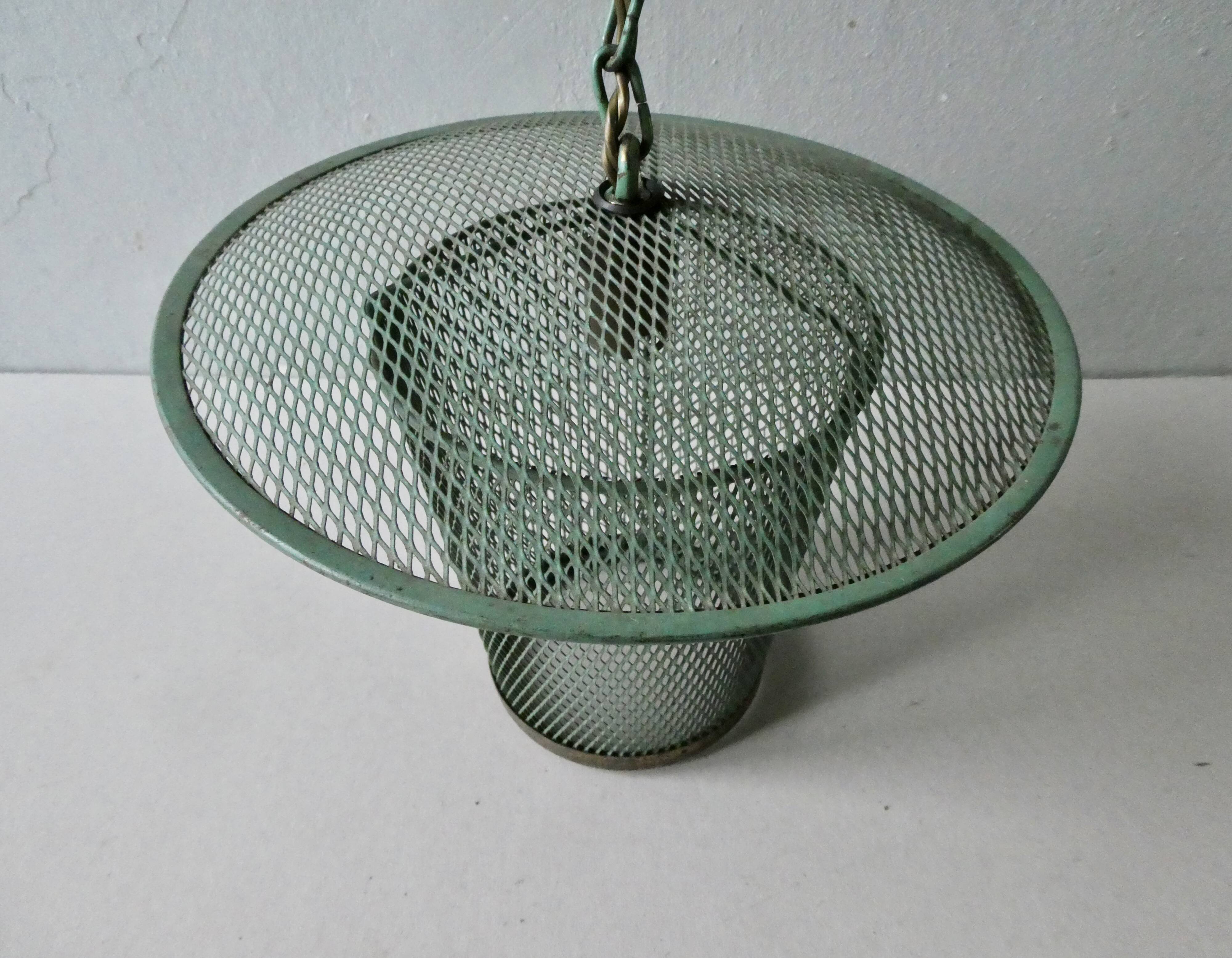 Green expanded metal suspension, 50s-60s