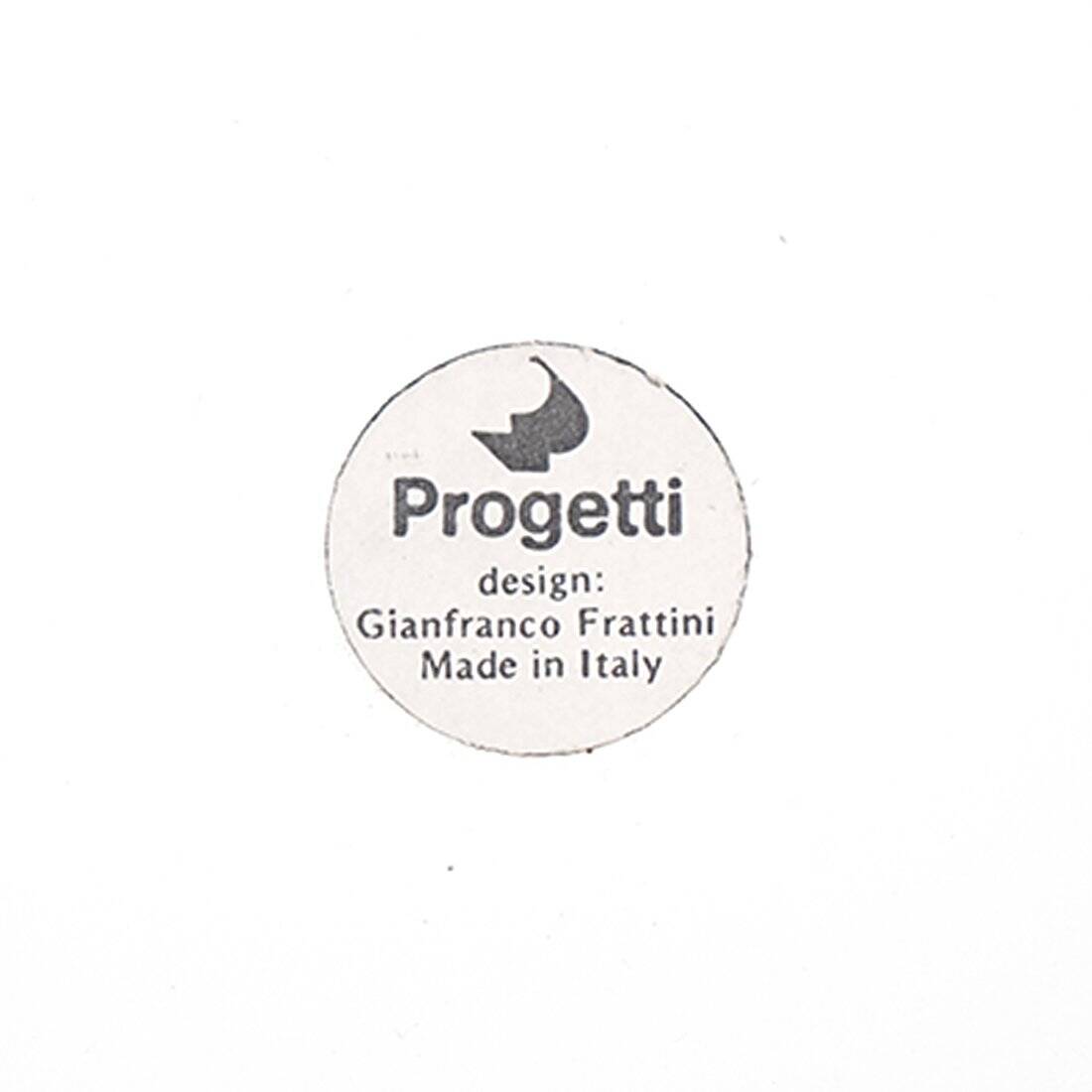 Enamelled metal bowls by Gianfranco Frattini for Progetti, 1970s, set of 4.