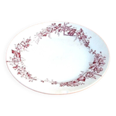 Serving dish (large model Earthenware Porcelain Crystals Grand Dépôt Emile Bourgeois