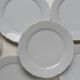 6 Limoges white porcelain plates