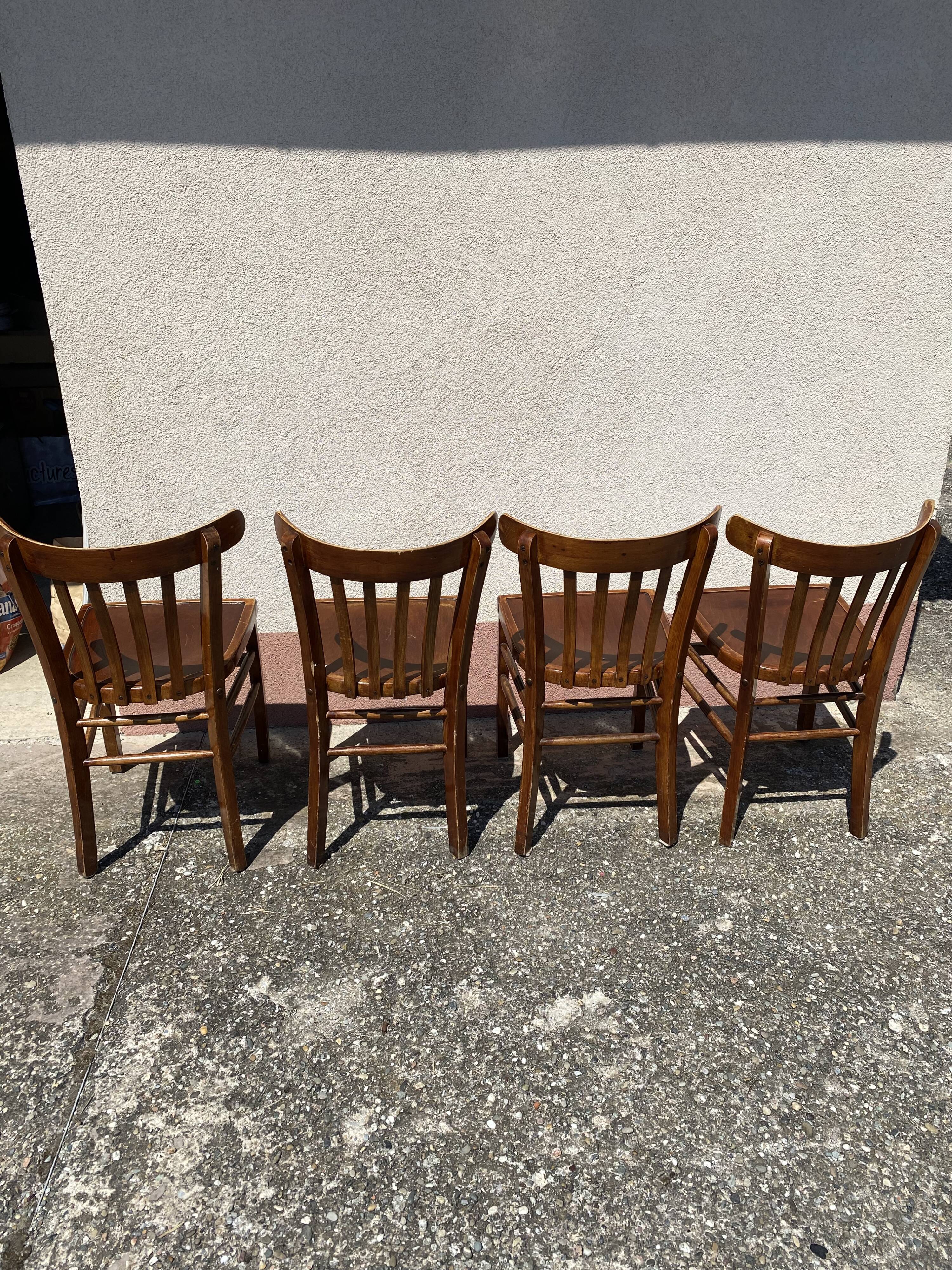 Vintage bistro chair chair from industrial bars