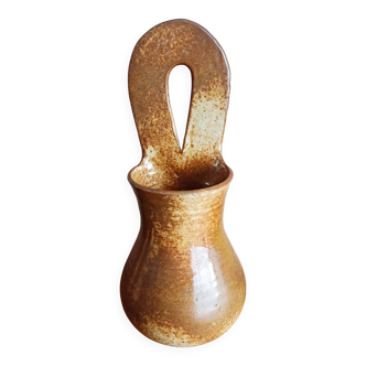 Stoneware wall pot