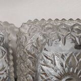 Duo vintage glass ceiling light