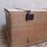 Coffre malle 118x56x54cm ancien en sapin