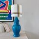 "Pear" lamp in bright blue ceramic - 1970.