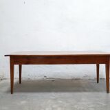 Vintage wooden farmhouse dining table