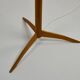 Oak and Brass Floor Lamp Marked “GO 12 WDH”, Sweden, 1950s