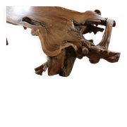 Large sculptural root wood coffee table – circa 1970