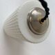 Pair of old vintage opaline pendant lamps
