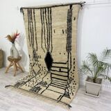 Handmade Moroccan Berber carpet 244 x 138CM