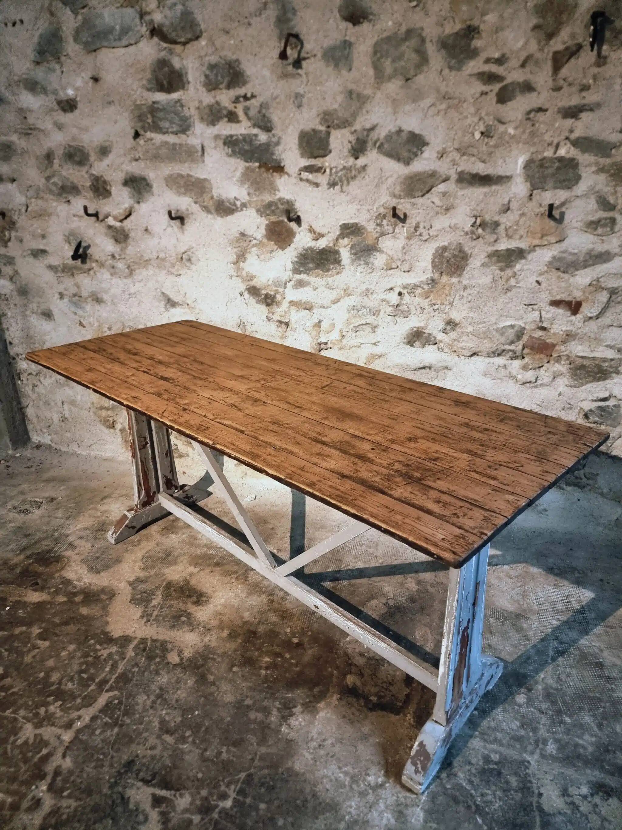 Table bistrot / de travail française ancienne, vers 1920