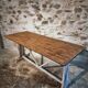 Antique French bistro/work table, circa 1920