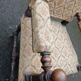 Old Louis XIII style armchair / on casters