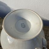 White earthenware tureen from Sarreguemines