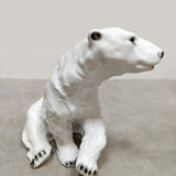 Vintage large porcelain polar bear Royal Dux