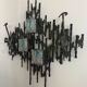 Brutalist Wall-Mounted Lamp & Coat Rack Sculpture by Angelo Brotto