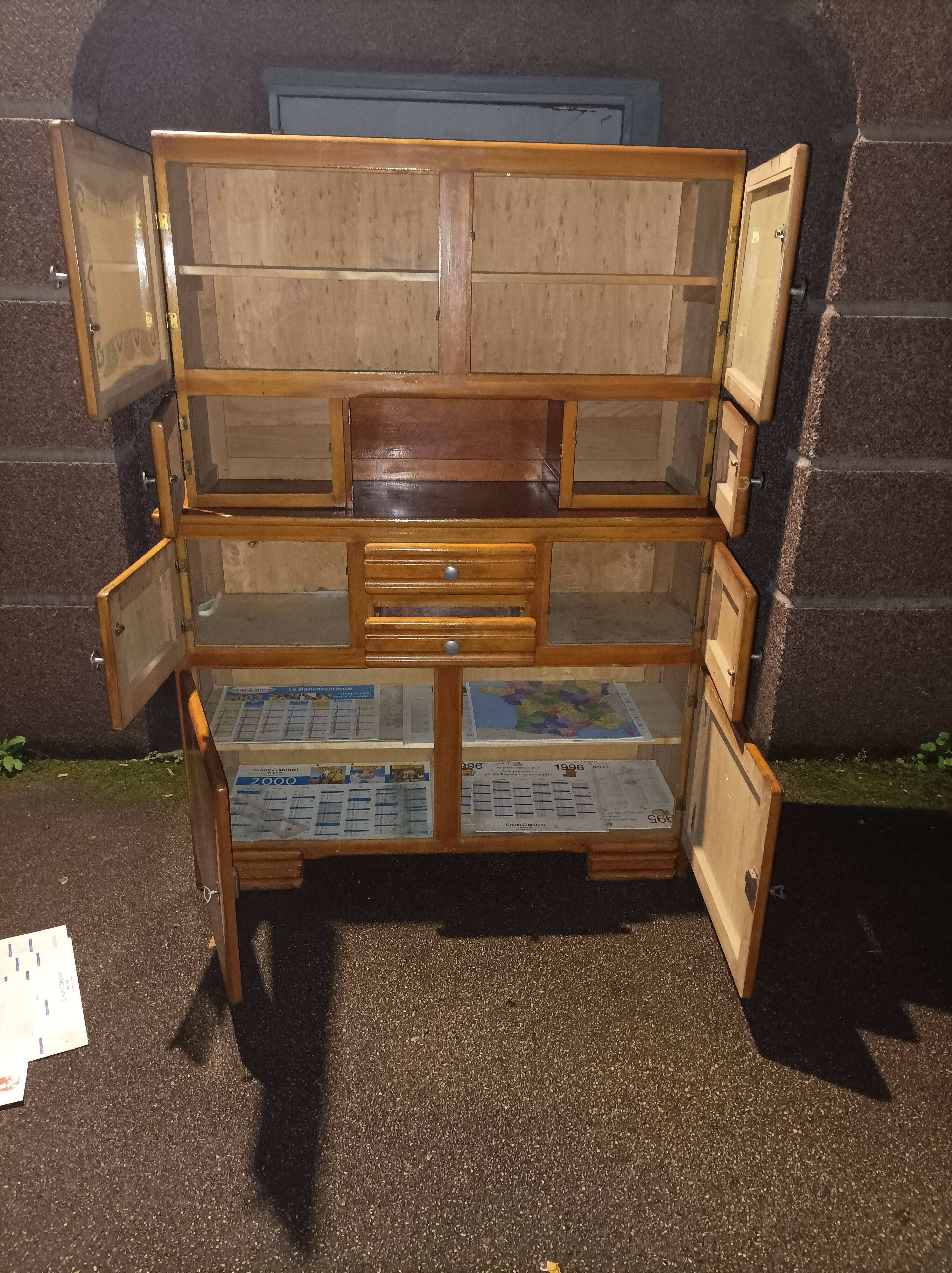 Old cabinet Mado wood vintage 1950
