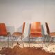 Lot de 6 chaises teck et chrome