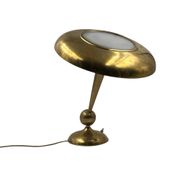 Oscar Torlasco, mod. 143 brass table / desk lamp, Prod. Lumi, Italy 1950s