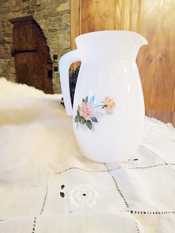 Vintage Arcopal pitcher