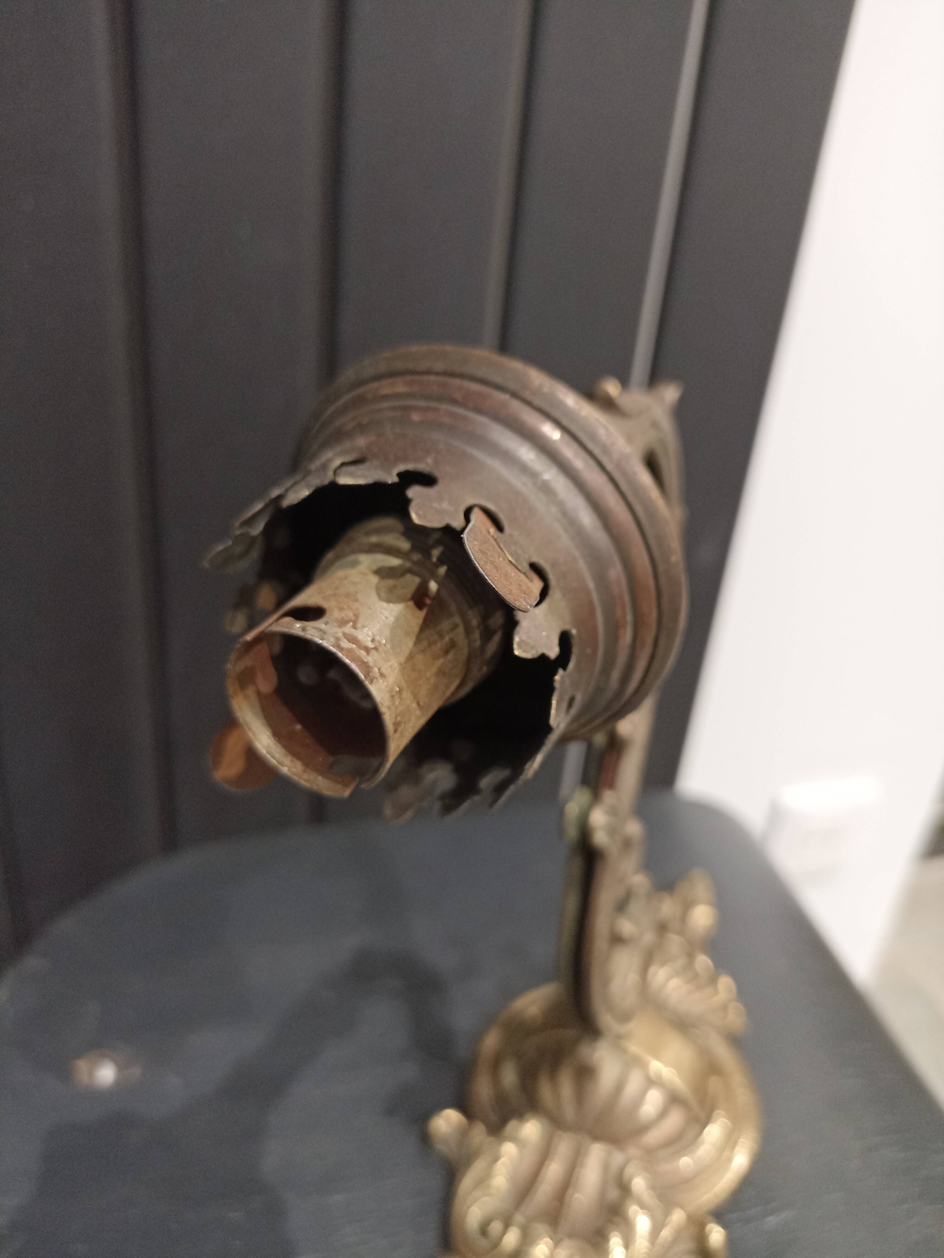 Brass wall light