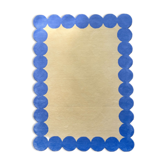 Tapis design bleu 140 x 210 cm