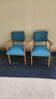 Pair of Vintage Bridge Armchairs 1950s Green