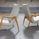 Scandinavian armchair danish feet years 50 compass