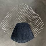 Fauteuil Diamond 421 Chrome Harry Bertoia pour Knoll International, 1970-80