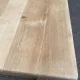 1970s stripped solid oak farmhouse dining table - 210cm