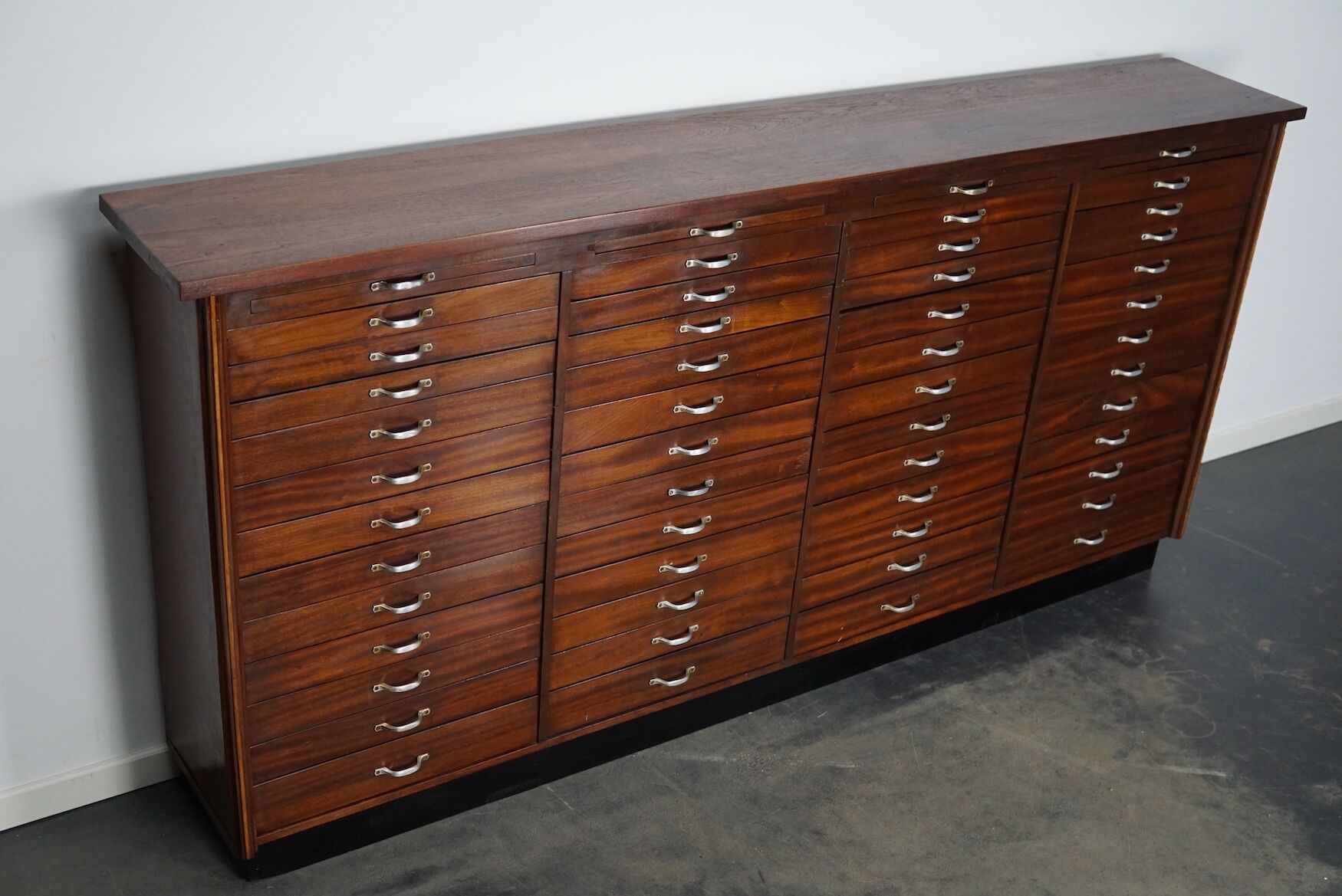 Vintage dutch mahogany jewelers / watchmakers cabinet, circa 1930