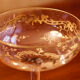 Old champagne glass