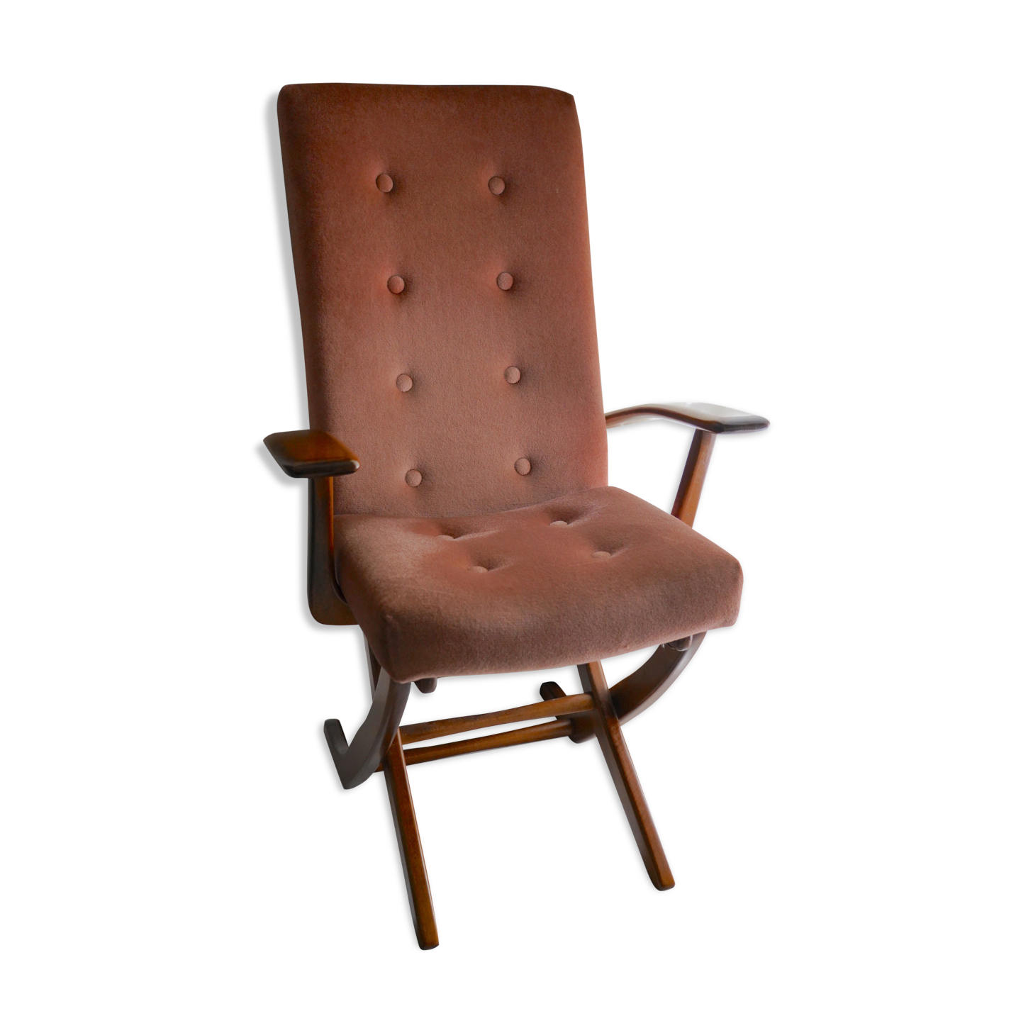 Reclining vintage armchair