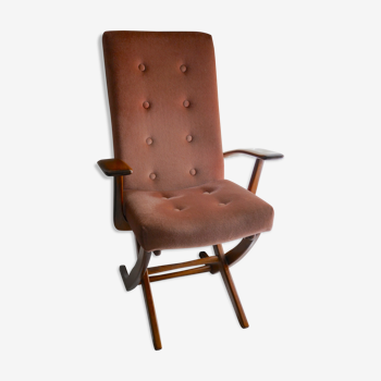 Reclining vintage armchair