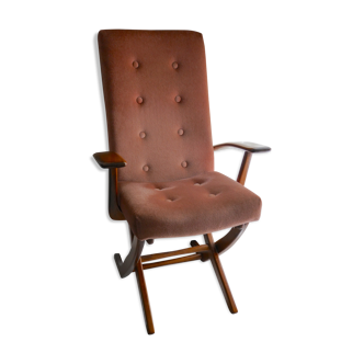 Reclining vintage armchair