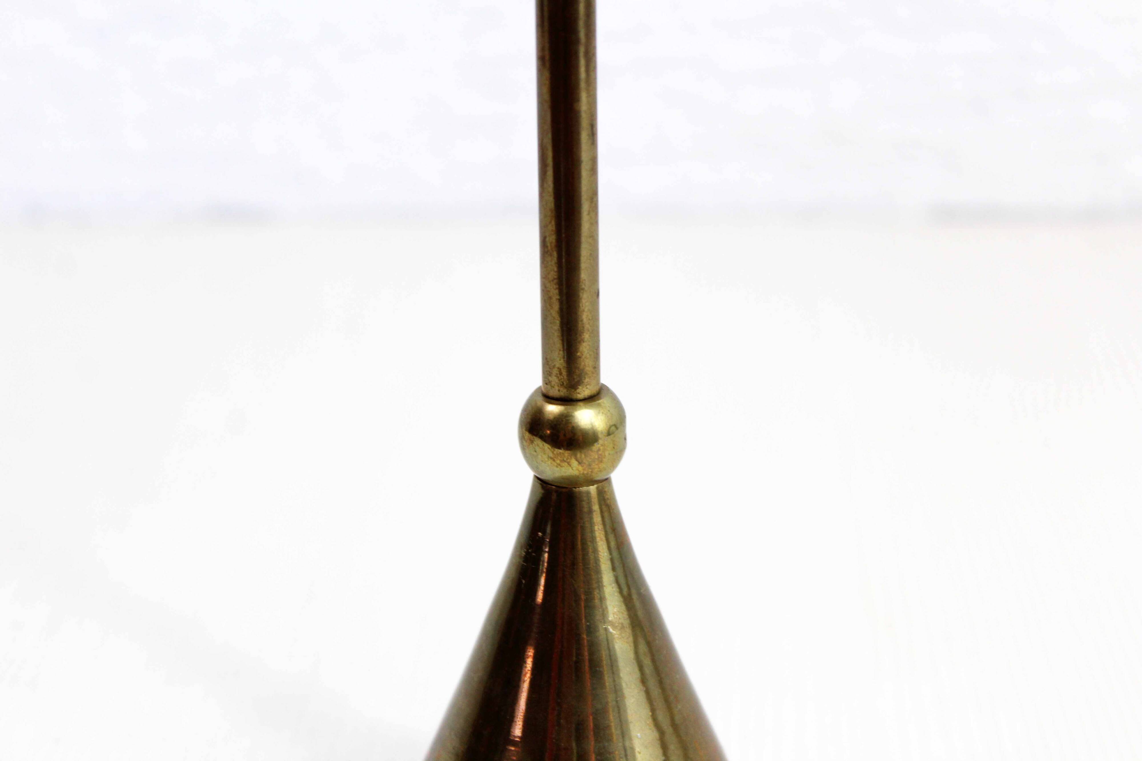 Scandinavian brass candle holder