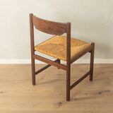 Dining chairs from the 1970s with original seagrass weave (set of 4)