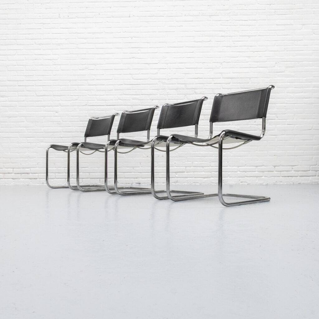 Mart Stam S33 dining chair set Thonet