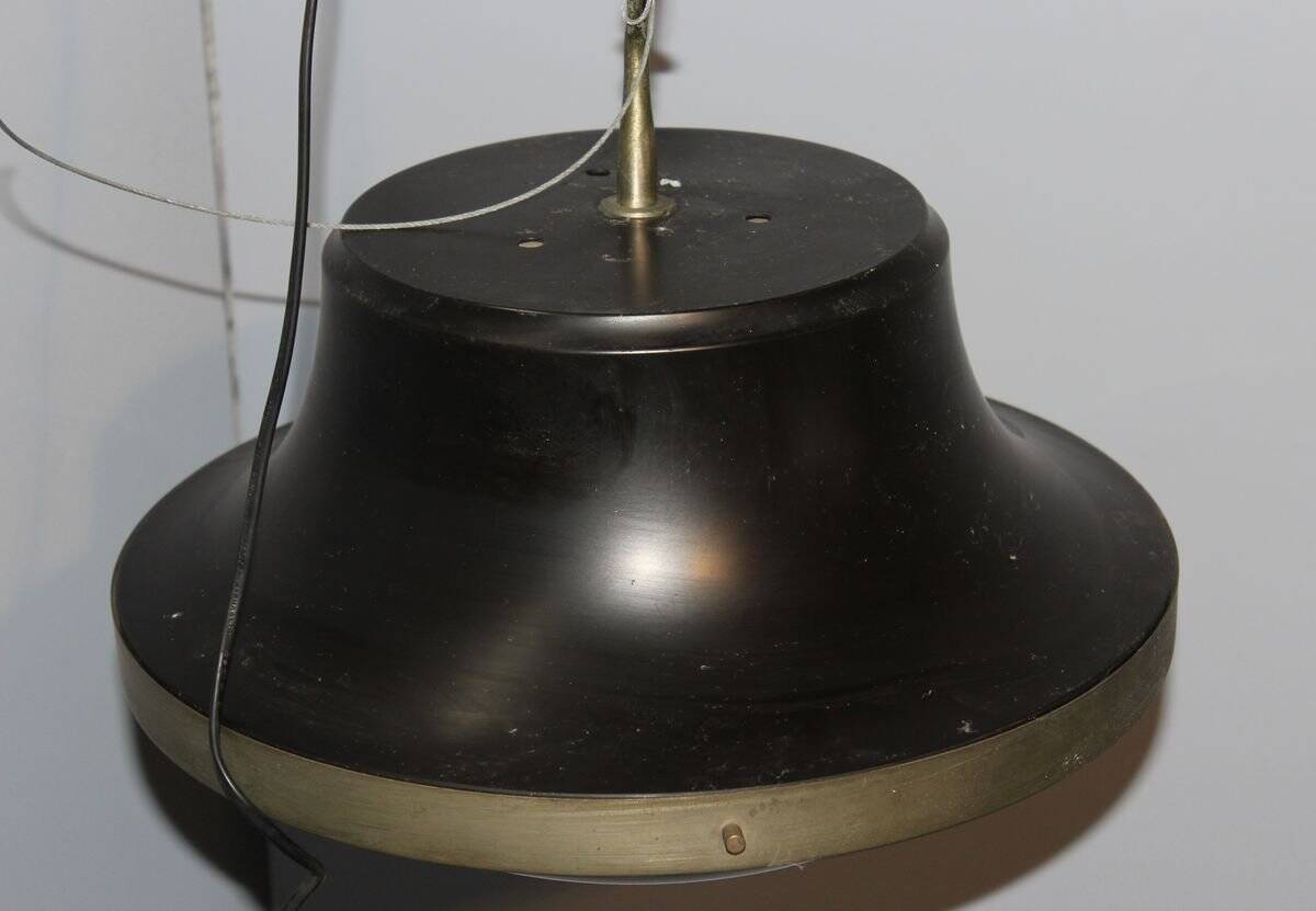 Black ceiling light by Sergio Mazza for Artemide, 1960s