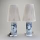 Table lamps by Marian Zawadzki for Tilgmans, Sweden, 1950, signed.