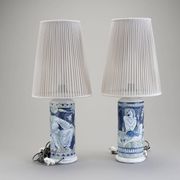 Table lamps by Marian Zawadzki for Tilgmans, Sweden, 1950, signed.