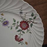 Set of 11 flat plates KG Lunéville Service Fleurs des Indes