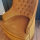 Gold velvet armchair