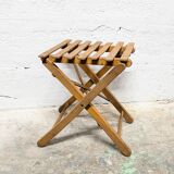 Wooden folding stool