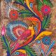 Vintage painting, Mexican folk art
