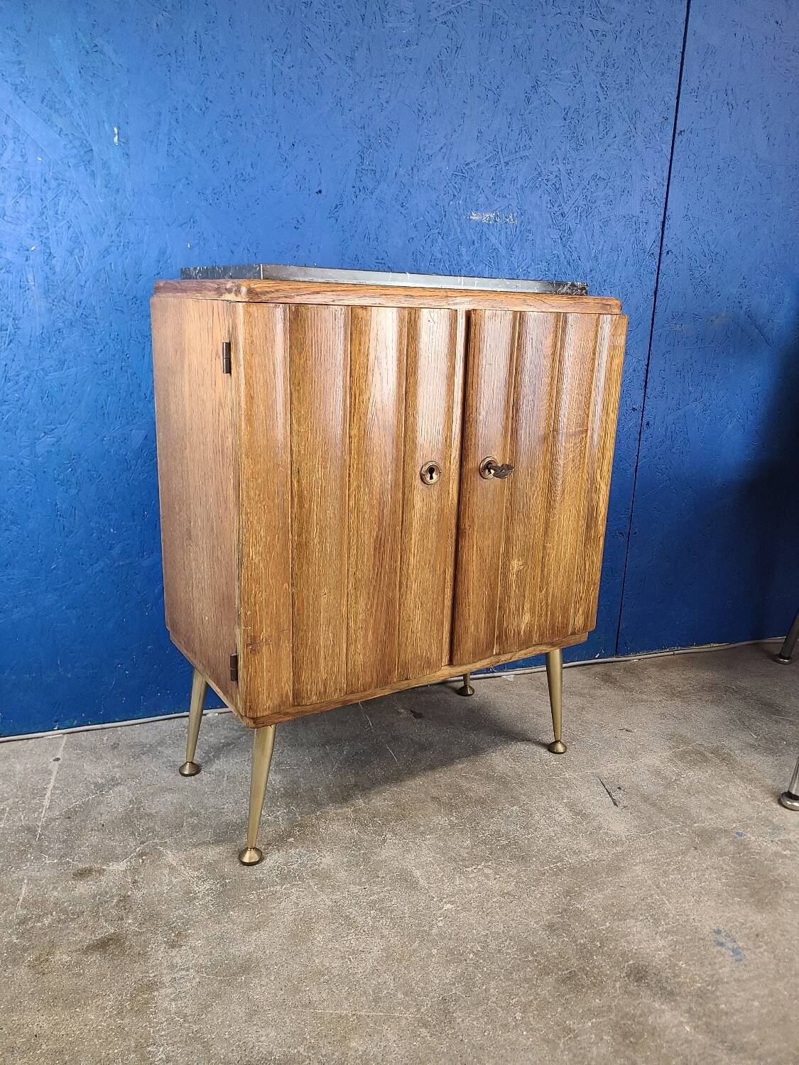 End table, vintage art deco bedside